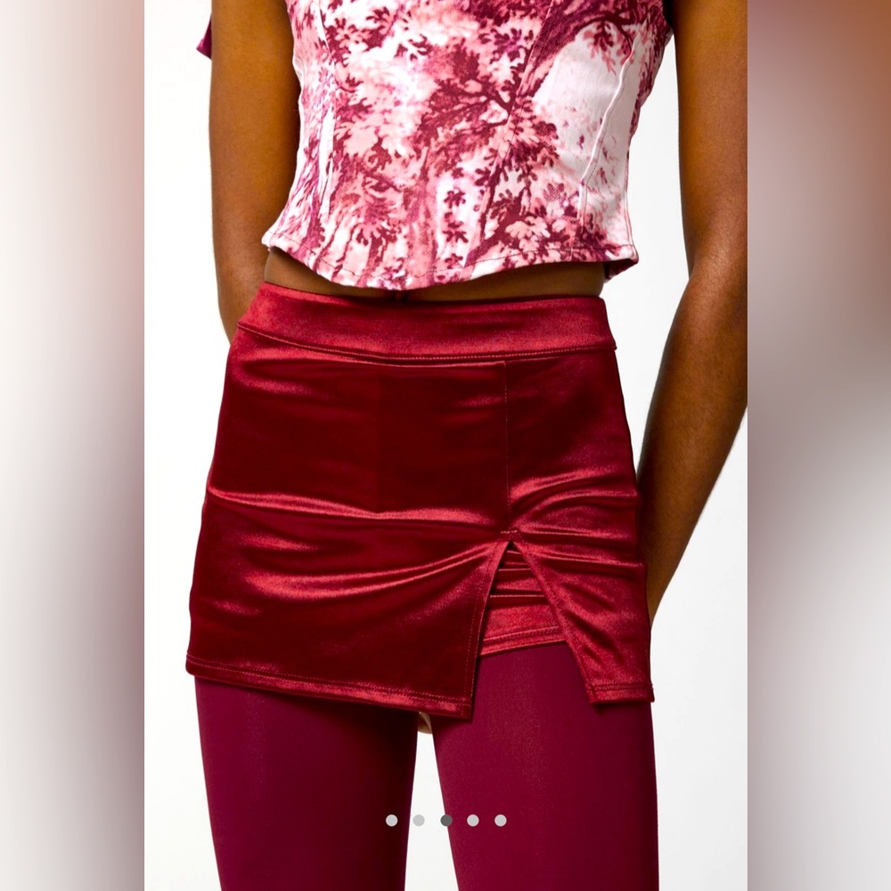 NWT - Urban Outfitters Satin Mini Skort